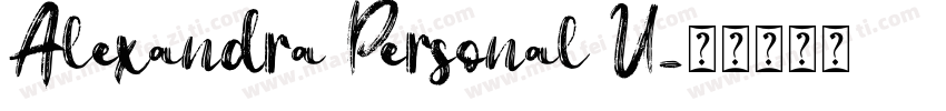 Alexandra Personal U字体转换